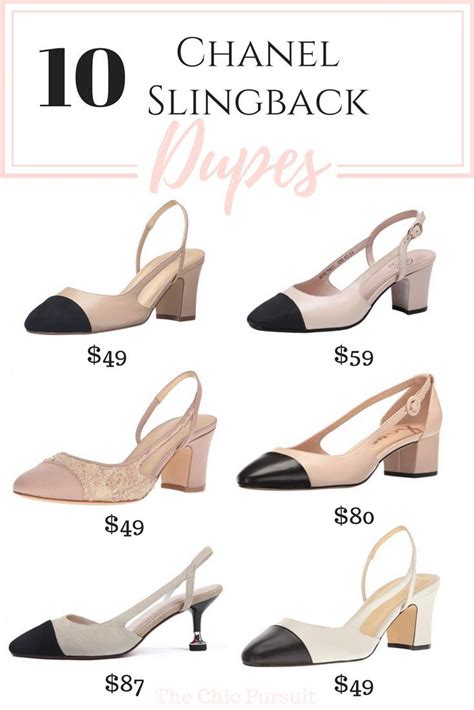 amazon dupe chanel shoes|chanel style slingback shoes.